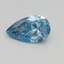 0.60 Ct. Fancy Vivid Blue Pear Lab Grown Diamond