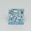 1.50 Ct. Fancy Vivid Blue Princess Lab Grown Diamond