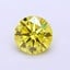 1.01 Ct. Fancy Vivid  Yellow Round Lab Grown Diamond