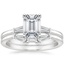 Platinum Tapered Baguette Diamond Bridal Set
