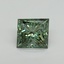 2.96 Ct. Fancy Vivid Pacific Green Princess Lab Grown Diamond