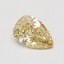 0.53 Ct. Fancy Intense Yellow Pear Lab Grown Diamond