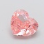4.02 Ct. Fancy Vivid  Pink Heart Lab Grown Diamond