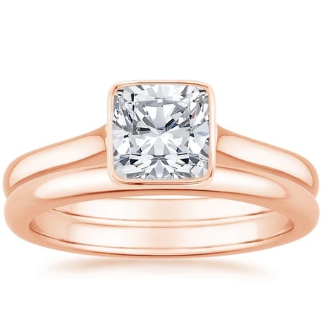 14K Rose Gold Luna Bridal Set
