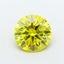 1.07 Ct. Fancy Vivid  Yellow Round Lab Grown Diamond
