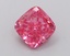 1.5 Ct. Fancy Vivid Pink Cushion Lab Grown Diamond