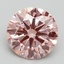 3.07 Ct. Fancy Intense Pink Round Lab Grown Diamond
