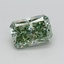 0.56 Ct. Fancy Vivid Green Radiant Lab Grown Diamond