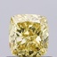 0.72 Ct. Fancy Intense  Yellow Cushion Lab Grown Diamond