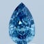 1.54 Ct. Fancy Vivid Blue Pear Lab Grown Diamond