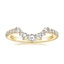 18K Yellow Gold Rose Cut Contoured Diamond Ring (1/4 ct. tw.), smalltop view
