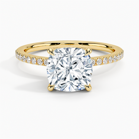 18K Yellow Gold Luxe Petal Diamond Ring