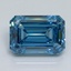 3.01 Ct. Fancy Vivid Malibu Blue Emerald Lab Grown Diamond