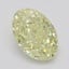 0.70 Ct. Fancy Yellow Oval Diamond
