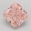 3.50 Ct. Fancy Vivid  Pink Cushion Lab Grown Diamond