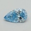 1.04 Ct. Fancy Vivid Blue Pear Lab Grown Diamond