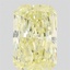 0.66 Ct. Fancy Intense Yellow Radiant Lab Grown Diamond