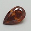 0.82 Ct. Fancy Orange Pear Lab Grown Diamond