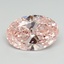 7.04 Ct. Fancy Vivid Pink Oval Lab Grown Diamond