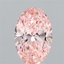 3.22 Ct. Fancy Vivid Pink Oval Lab Grown Diamond