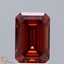 2.07 Ct. Fancy Deep Orange Emerald Lab Grown Diamond