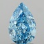 1.83 Ct. Fancy Vivid Blue Pear Lab Grown Diamond