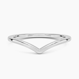 Chevron Ring in 18K White Gold