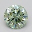 0.70 Ct. Fancy Vivid  Green Round Lab Grown Diamond