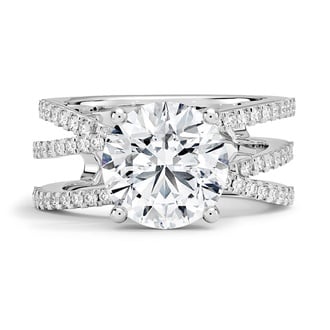 Custom Overlapping Stack Pavé Diamond Ring