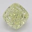 3.26 Ct. Fancy Light Yellow Cushion Diamond