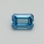 1.00 Ct. Fancy Vivid Blue Emerald Lab Grown Diamond
