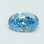 0.46 Ct. Fancy Vivid Blue Oval Lab Grown Diamond