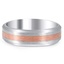 Custom Beveled Edge Matte Ring with Stripe