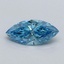 0.55 Ct. Fancy Vivid Malibu Blue Marquise Lab Grown Diamond