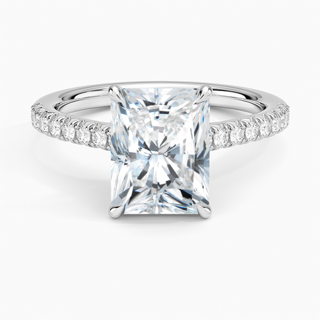 Cathedral Pavé Diamond Ring