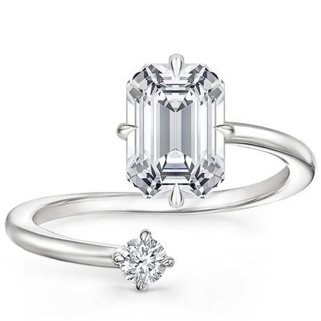 Toi and Moi Open Style Diamond Ring