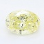 0.74 Ct. Fancy Intense Yellow Oval Lab Grown Diamond