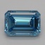 2.01 Ct. Fancy Vivid Blue Emerald Lab Grown Diamond