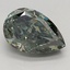 2.59 Ct. Fancy Deep Green Pear Lab Grown Diamond