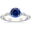 18K White Gold Nadia Diamond Ring, smalltop view