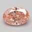 7.11 Ct. Fancy Vivid Pink Oval Lab Grown Diamond