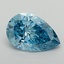 1.58 Ct. Fancy Vivid  Blue Pear Lab Grown Diamond