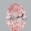 1.53 Ct. Fancy Vivid Pink Oval Lab Grown Diamond