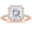 14K Rose Gold Marseille Halo Diamond Ring (1/2 ct. tw.), smalltop view