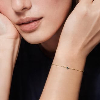 London Blue Topaz Bezel Paperclip Chain Bracelet