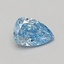 1.02 Ct. Fancy Vivid Blue Pear Lab Grown Diamond