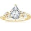 18K Yellow Gold Arden Diamond Ring, smalltop view
