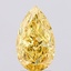 2.53 Ct. Fancy Vivid  Yellow Pear Lab Grown Diamond