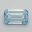 1.09 Ct. Fancy Intense Blue Emerald Lab Grown Diamond