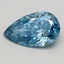 1.01 Ct. Fancy Vivid Blue Pear Lab Grown Diamond